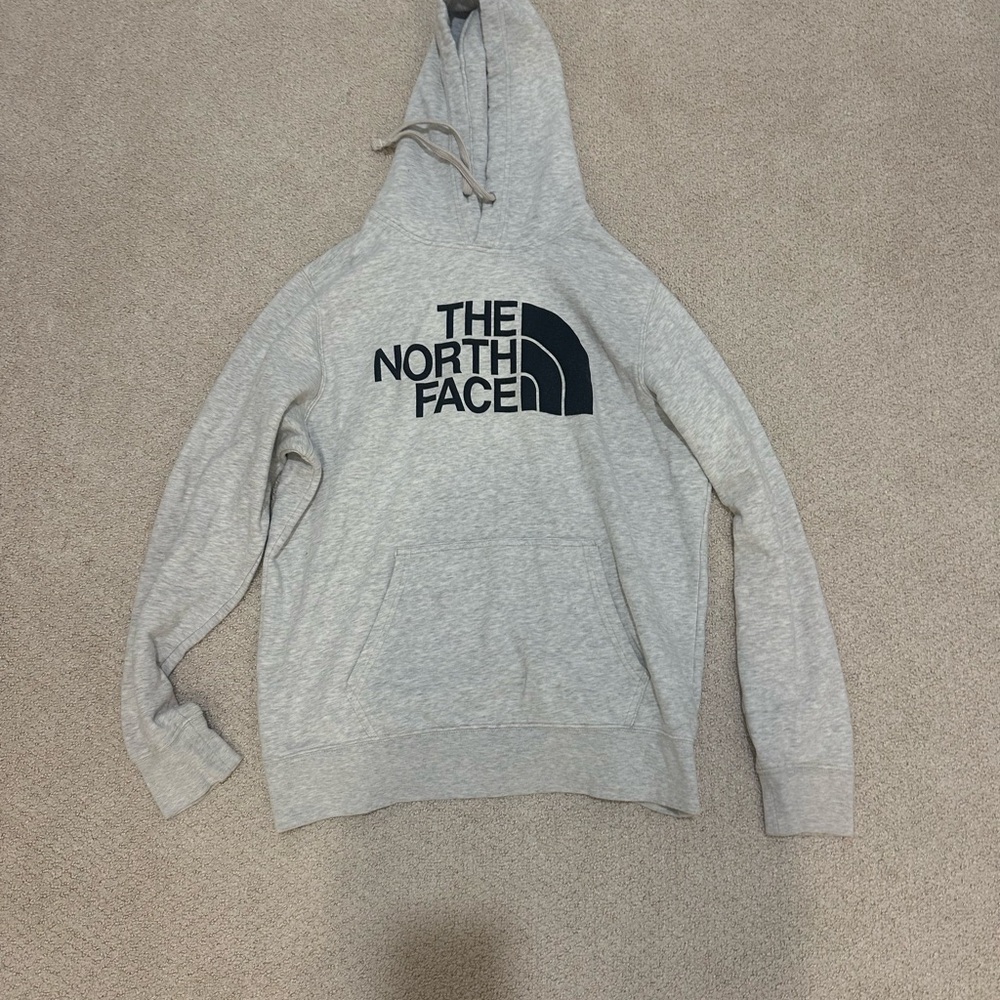 The North Face Light Gray Hoodie for Men